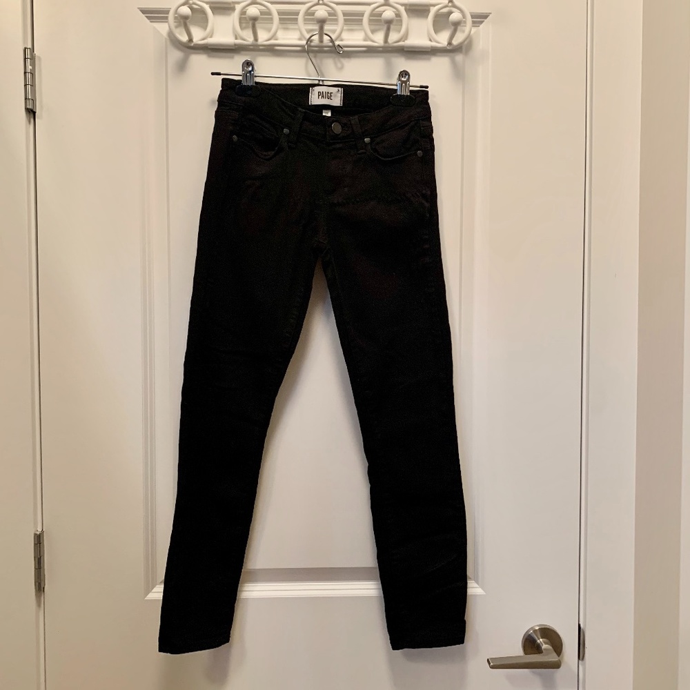 Anthropologie Paige Black Verdugo Skinny Jeans
